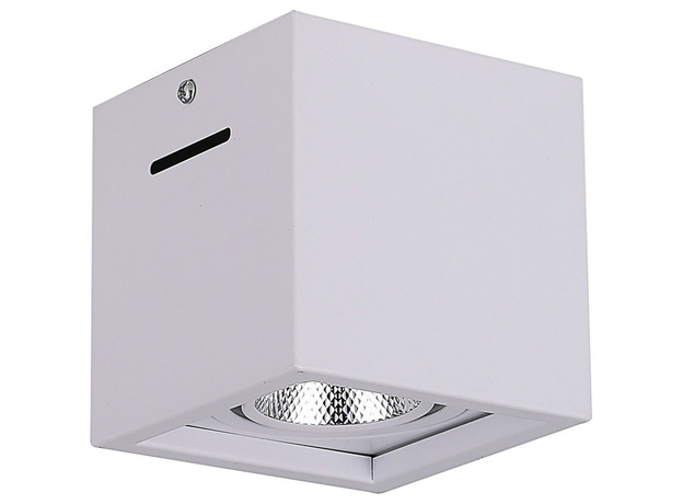 Светильник светодиодный ДПО-7w 4000К 630Лм поворотный квадратный белый (AL522) FERON