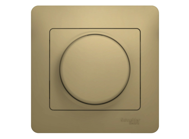 GLOSSA Диммер поворотный в сборе 300Вт титан Schneider Electric GSL000434