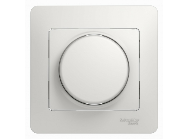 GLOSSA Диммер поворотно нажимной, LED, RC, 630Вт белый Schneider Electric GSL000137