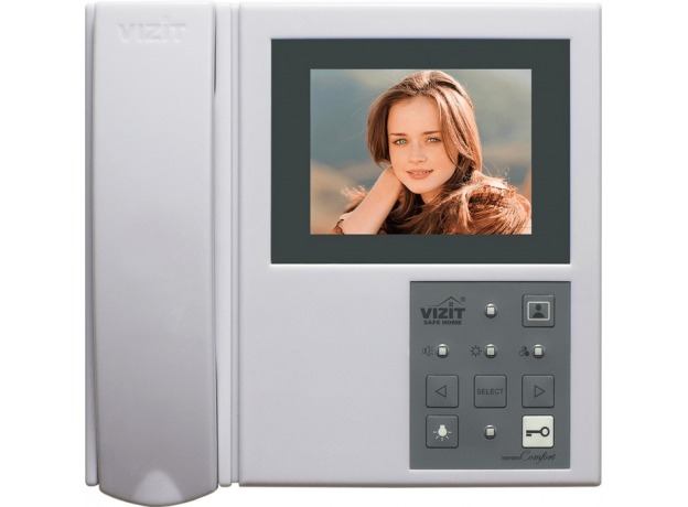 Монитор 2-х канальный цветного изображения со встроенным источником питания (160-240VAC) Vizit-M405