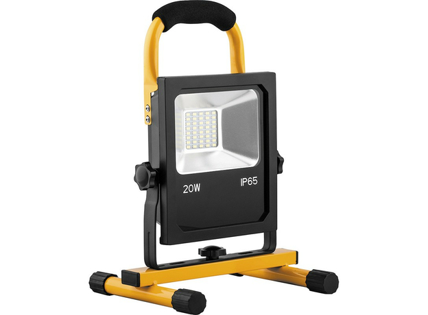 Прожектор светодиодный ДО-20w переносной аккумуляторный 6400K 1600Лм IP65 с зарядным устройством (LL-912) FERON 32088