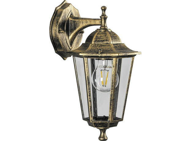 Светильник НБУ-60w Е27 IP44 черное золото (6102) FERON 11127