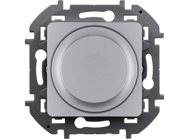 Legrand Светорегулятор поворотный без нейтрали 300Вт INSPIRIA алюминий