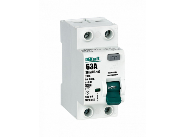 Выключатель дифференциального тока УЗО 03-6кА-2P-063А-030-AC Schneider Electric 14210DEK
