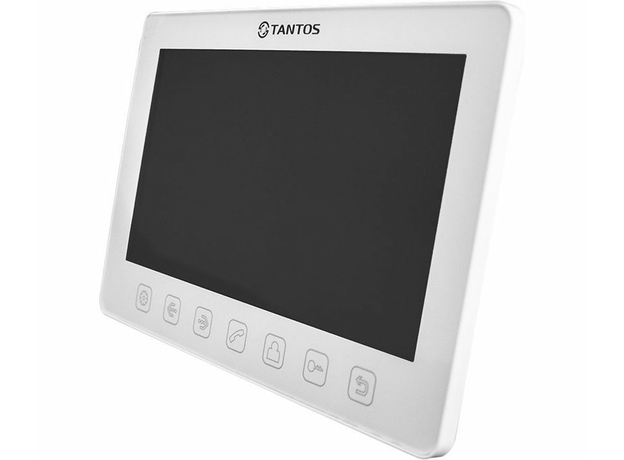Монитор видеодомофона цв TFT LCD 7 сенсорные кнопки hands-free 2 вх. Prime Slim white Tantos 00-00016193
