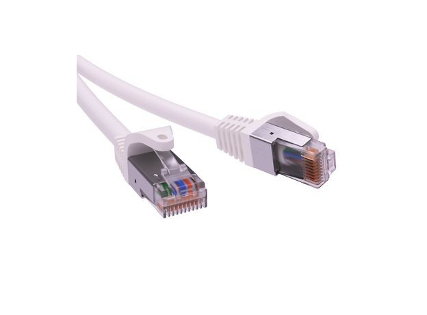 Патч-корд экранированный CAT5E F/UTP 4х2 LSZH белый 10м DKC RN5EFU4500WH