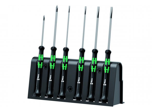 Набор отверток для прецизионных работ + подставка 6 предметов. 2035/6 B Wera WE-118152