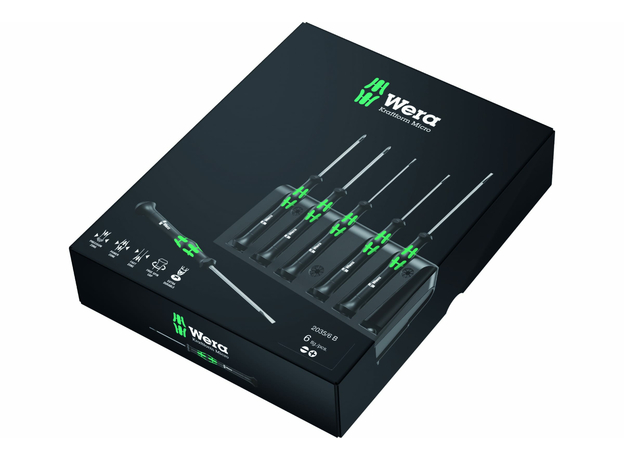 Набор отверток для прецизионных работ + подставка 6 предметов. 2035/6 B Wera WE-118152