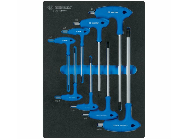 Набор шестигранников L-тип, ложемент, 8 предметов King Tony 9-22108MRV