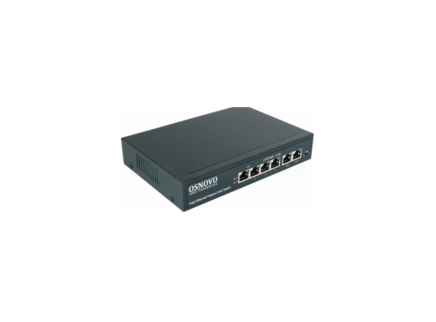Passive PoE коммутатор Fast Ethernet на 6 портов. SW-20600/A80W OSNOVO