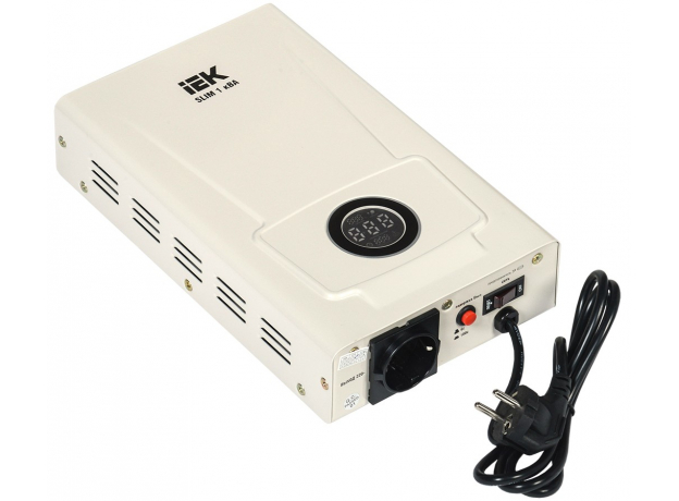 Стабилизатор напряжения 1-ф. настен. 1кВА SLIM IEK IVS22-1-001-09