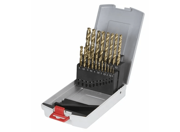 Набор сверл по металлу 19 HSS-TiN 135градусов 1-10мм BOSCH 2608587015