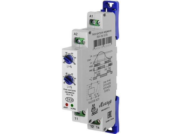 Реле напряжения РКН-1М УХЛ4 AC/DC 24-240В однофазное РКН-1М УХЛ4 Меандр 4640016936922