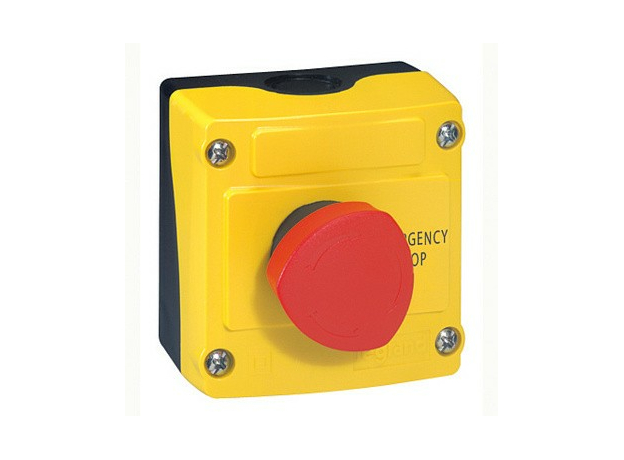 Пост управления кнопочный в сборе с 1 кнопкой Osmoz кнопка грибовидная для аварийного отключения (24212) Legrand 024212