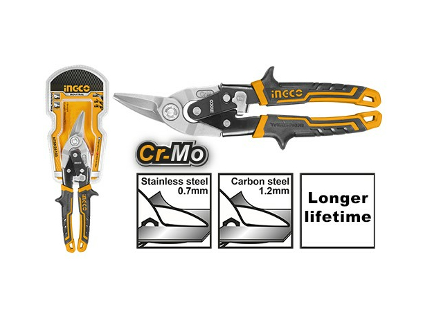 Универсальные ножницы по металлу 250 мм, левый рез INGCO INDUSTRIAL HTSN2610L
