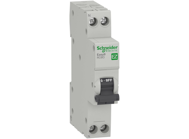 Диф. автомат Easy9 1П+Н 10A 30MA 4,5кА C АС, 18 мм EZ9D33610 Schneider Electric Диф. автомат Easy9 1П+Н 10A 30MA 4,5кА C АС, 18 мм EZ9D33610 Schneider Electric