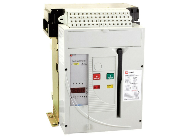 Выключатель автоматический ВА-450 1600/1600А 3P 55кА стационарный EKF mccb450-1600-1600
