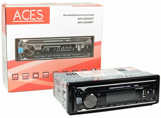USB/SD-магнитола ACES AVH-2020BBT