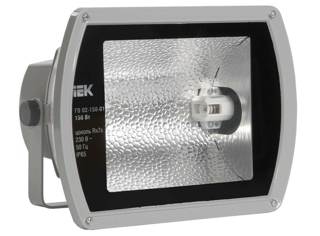 Прожектор ГО 02-150-01 150Вт Rx7s симметричный серый IP65 IEK LPHO02-150-01-K03