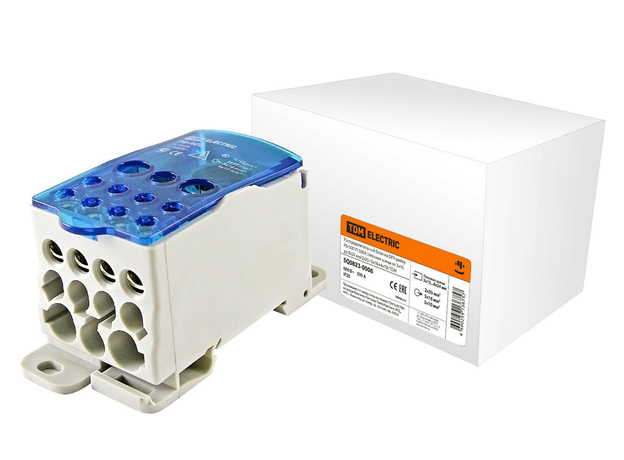 Блок распределительный на DIN рейку РБ-500 1П 500А (плоские шины от 3*15 до 8*24/2*35+5*16+4*10) SQ0823-0006 TDM