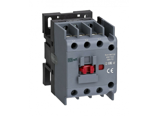 Контактор 38А 220В/230В АС3 АС4 1НЗ КМ-102 DEKraft 22314DEK