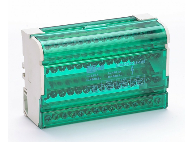 Кросс-модуль на DIN-рейку 4х15 групп 125А ШН-103 DEKraft 32019DEK
