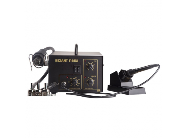 Станция паяльная, 2 в 1: паяльник+термофен REXANT 12-0723