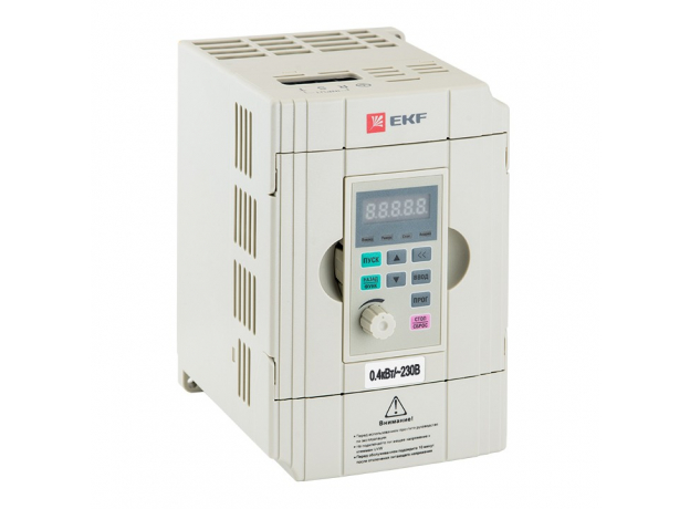 Преобразователь частоты 0.4/0.75кВт 1х230В VECTOR-100 EKF VT100-0R4-1B