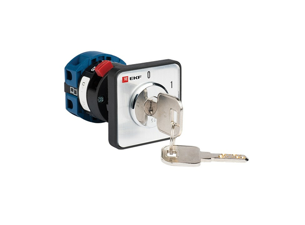 Переключатель кулачковый ПК-1-113 25А 3P '0-1' с ключом EKF pk-1-113-25