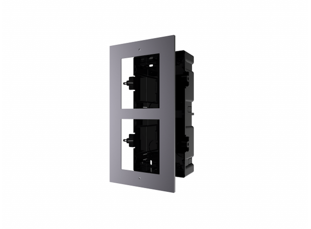 Рамка монтажная на 2 модуля, врезная с пластиковыммонтажным основанием Hikvision DS-KD-ACF2/Plastic