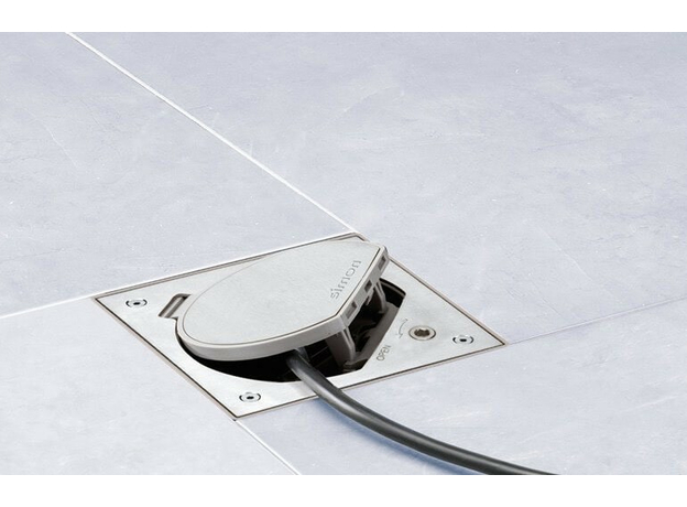 Connect Влагостойкая основа IP66 на 1 модуль K45 сталь Simon KSE0-23-72