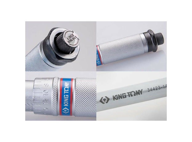 Динамометрический ключ серии CLASSIC, 1/2', 42-210 Нм, футляр King Tony 34423-1A