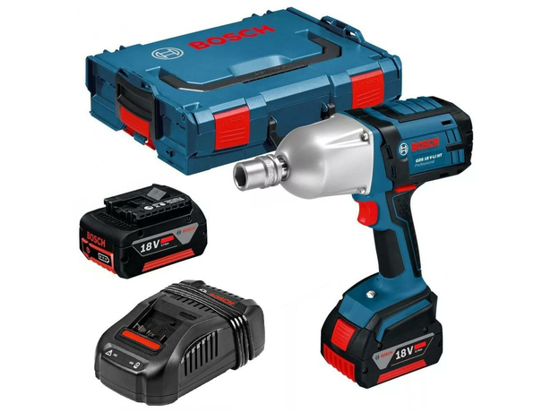 Гайковерт аккумуляторный ударный Li-Ion GDS 18В LI HT (0.601.9B1.30A) BOSCH
