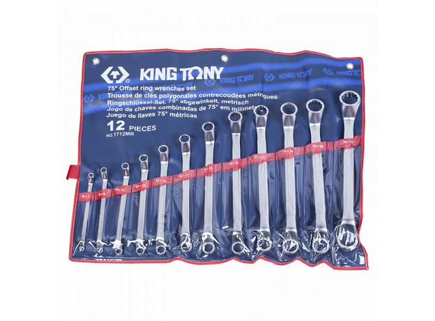 Набор накидных ключей, 6-32 мм, 12 предметов King Tony 1712MR