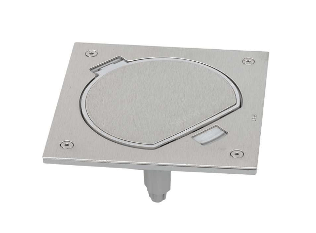 Connect Влагостойкая основа IP66 с розеткой с заземлением К45 и коннектором RJ45 катег.5e UTP сталь Simon KSE15U-23-72