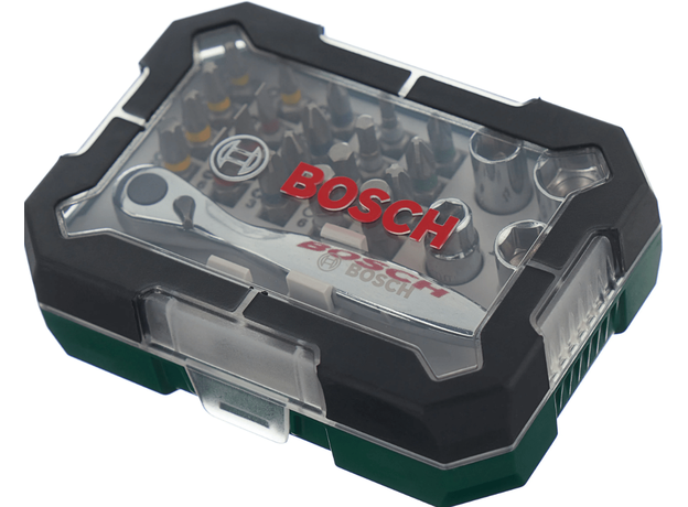 Набор бит-26 с ключом-трещеткой BOSCH 2607017322