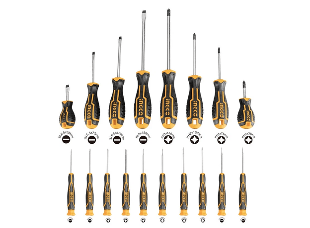 Набор отверток 18шт, Cr-V INGCO INDUSTRIAL HKSD1828