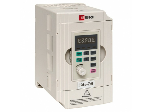 Преобразователь частоты 1.5/2.2кВт 1х230В VECTOR-100 EKF VT100-1R5-1B