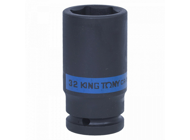 Головка торцевая ударная глубокая шестигранная 3/4', 32 мм King Tony 643532M