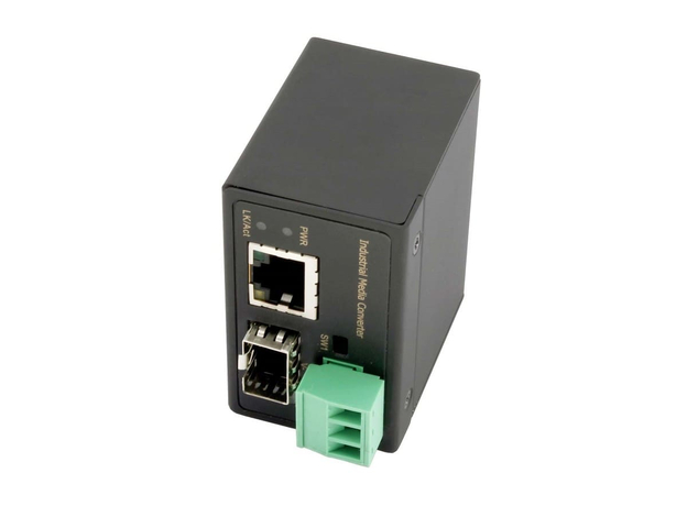 Медиаконвертер промышленный миниатюрный Fast Ethernet 1xFE, 1xFE SFP. Питание DC12-60V или AC18-36V(1.44W) (OMC-100-11X/I)