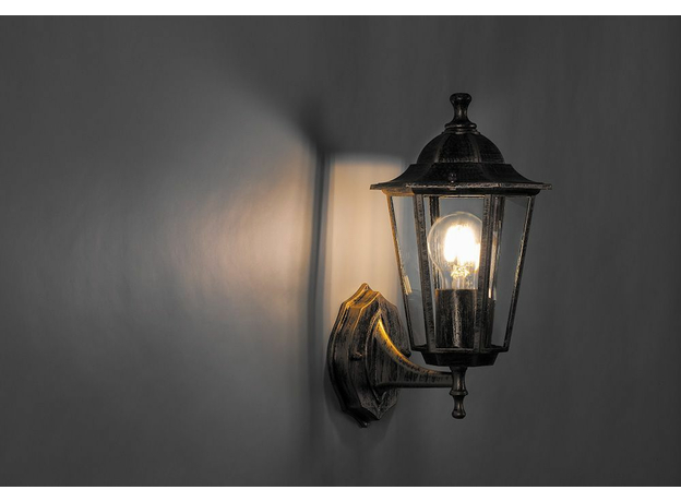 Светильник НБУ-60w вверх Е27 IP44 черное золото (6101 чер.зол.) FERON