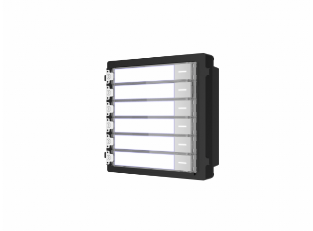 Модуль на 6 абонентов c подсветкой Hikvision DS-KD-KK