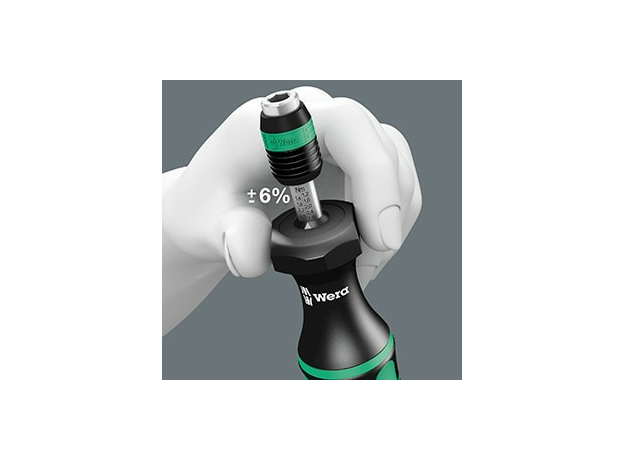 Отвертка динамометрическая 0.30-1.20 Нм патрон Rapidaptor для бит 1/4 C/E 6.3 погрешность ± 6%. 7440 Kraftform Wera WE-074700