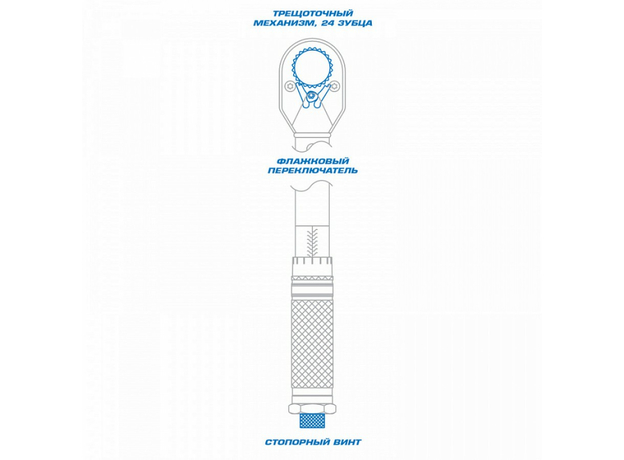 Динамометрический ключ серии CLASSIC, 3/8', 20-110 Нм, футляр King Tony 34323-2A