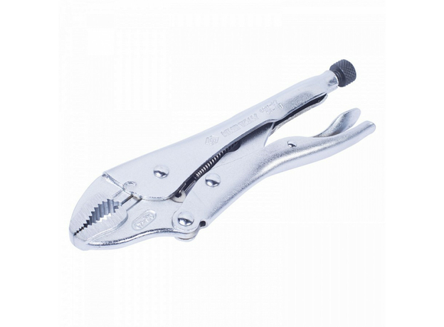 Зажим с фиксатором 250 мм, с закругленными губками King Tony 6011-10R