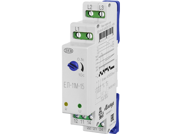 Реле напряжения ЕЛ-11М-15 220В 50Гц 1 модуль DIN-рейка УХЛ4 Меандр 4640016934331