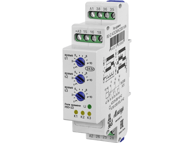 Реле времени РВ3-22 ACDC24В/AC230В Меандр 4640016936663
