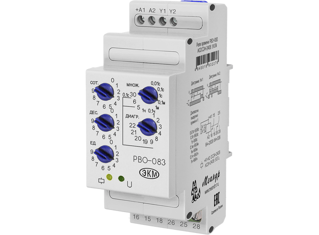 Реле времени РВО-083 ACDC24-240В УХЛ4 Меандр 4640016932276