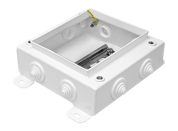 Коробка монтажная КМ IP55-1515, корпус из оцинкованной стали, количество вводов 8 Гефест