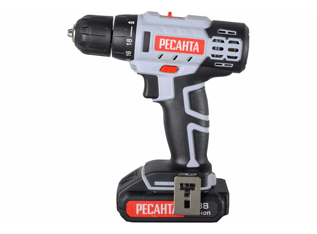 Дрель-шуруповерт аккумуляторная ДА-18-2ЛК Ресанта